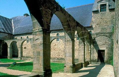The abbey cloisters at Lehon near   Dinan CotesduNord France Brittany