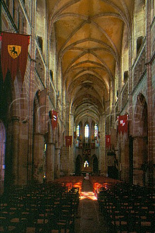 Interior of the cathedral of Treguier   CotesduNord France Brittany