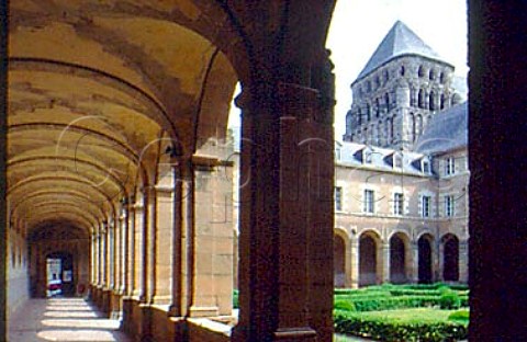 Cloister and tower of StSauveur Redon   IlleetVilaine France Brittany