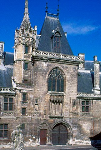 Bourges east face of the Palais   JacquesCoeur Cher France