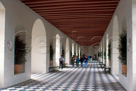 The Grand Galerie of Chenonceau Chateau  Chenonceaux IndreetLoire France