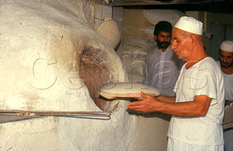 Baking nan bread Dubai United Arab   Emirates