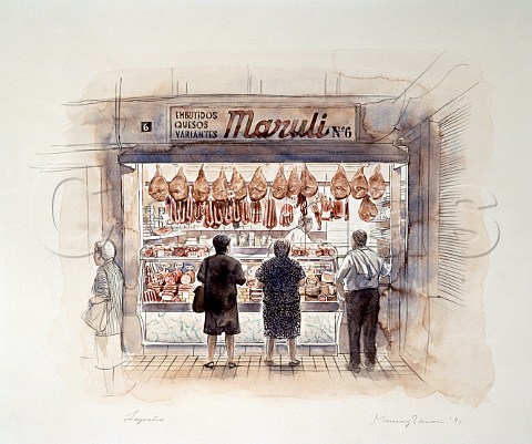 Shop window in Logroo La Rioja Spain      Rioja Alta