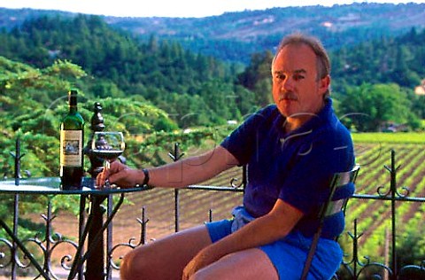 Dennis Johns wine maker of StClement   Vineyard StHelena Napa Co California