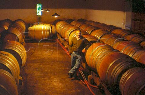 Luis Pato in his barrel cellar   Bairrada Portugal