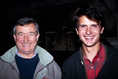 Grard Chave and his son JeanLouis Chave circa 1996 Domaine JeanLouis Chave Mauves   Drme France  Hermitage