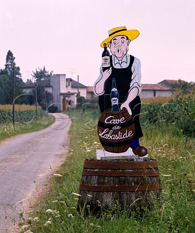 Sign for Cave de Labastide de Levis at Cunac   near Albi Tarn France  Gaillac  Ctes du Tarn