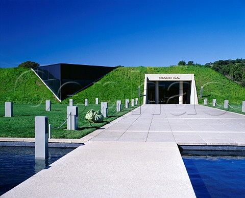 Entrance to the visitor centre of Artesa Winery   Napa California   Carneros AVA