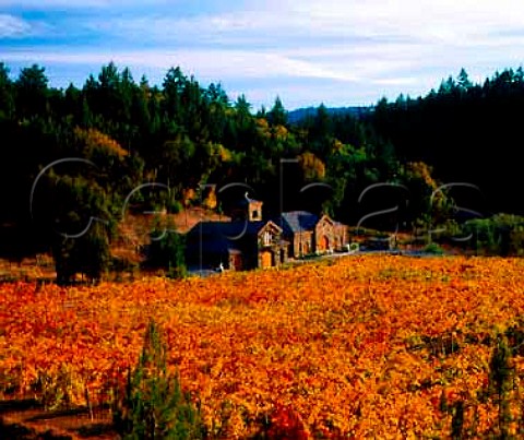 Paoletti Winery and vineyard Calistoga Napa Valley California