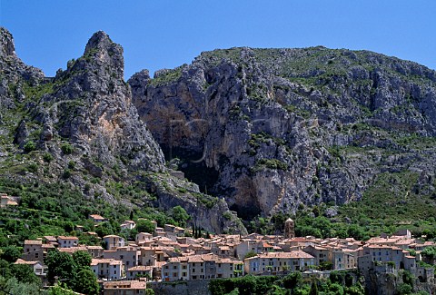 Village of MoustiersSainteMarie  AlpesdeHauteProvence France