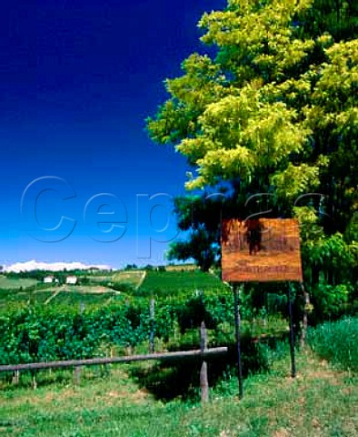 Sign of the Frecciarossa Estate at Casteggio   Lombardy Italy   Oltrep Pavese DOC