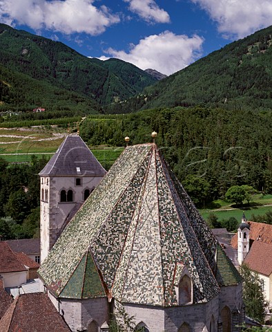 Roof of the Abbey of Novacella near Bressanone Alto Adige Italy Valle Isarco DOC