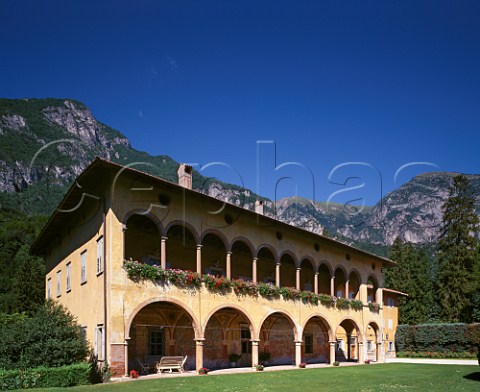 The Renaissance Villa Margon circa 1576 owned by the Lunelli family of wine producers Ferrari  Ravina near Trento Trentino Italy