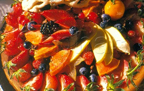 Mixed fruit tart made by Chef Christophe  Leroy