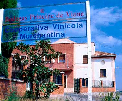 Sign outside Bodegas Principe de Viana   Murchante Spain  Navarra