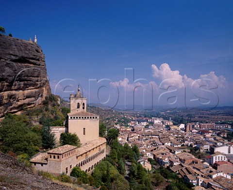 Basilica Virgen de la Pea overlooking   Graus Aragon Spain   Somontano