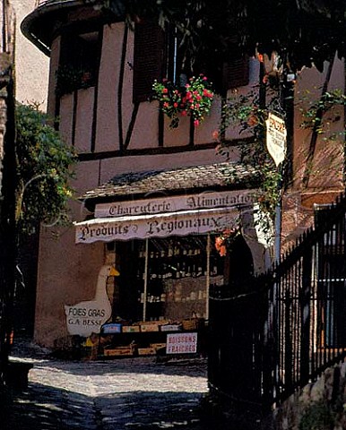 Shop selling culinary specialities of the area  Conques Aude France LanguedocRoussillon