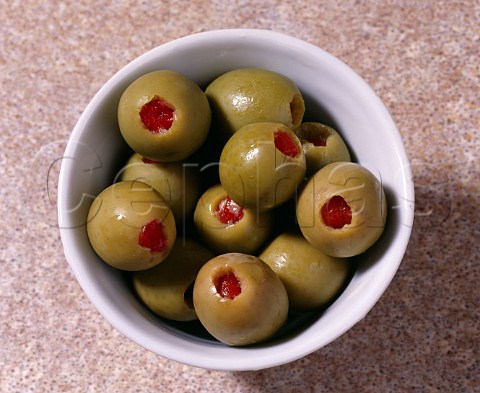 Spanish Green olives stuffed with pimento