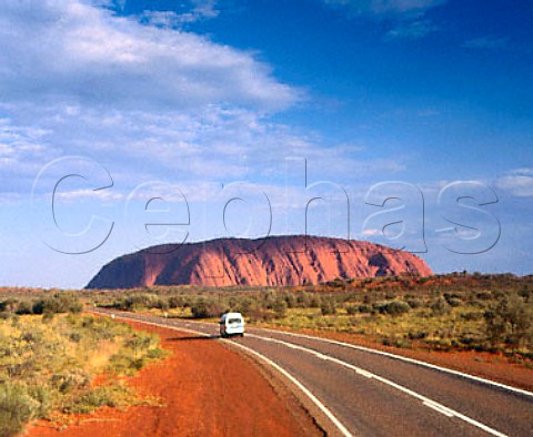 Road to Ayers Rock Uluru   Northern Territory Australia