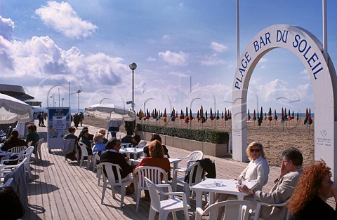 Beach bar Deauville Calvados France   Basse Normandie