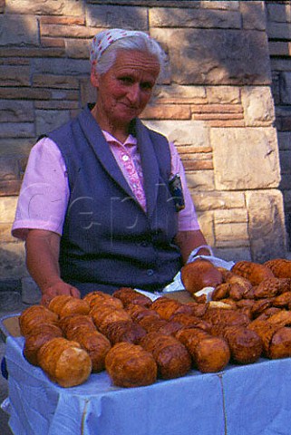 Selling Oszczypka Cheese from Tatra   Mountains Poland