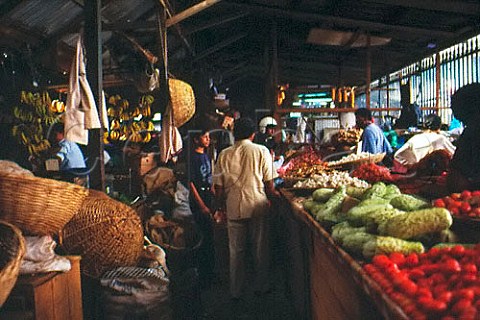 Port Louis Vegetable Market Mauritius Mascarene Islands