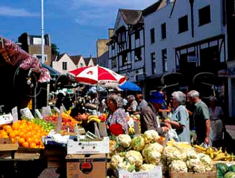 Fruit and vegetable stalls  KingstonuponThames market