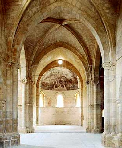 The restored church of the abbey of   Santa Maria de Retuerta dates from the   12th century and is now part of the   ultramodern wine estate of Abada Retuerta  Sardn de Duero Castilla y Len Spain