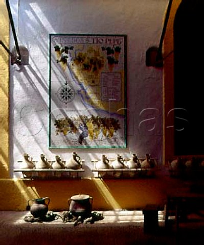 Display in the bodegas of Gonzalez Byass   Jerez Andalucia Spain   Sherry