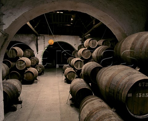 Pipes of port maturing in Taylors lodge at Vila Nova de Gaia Portugal