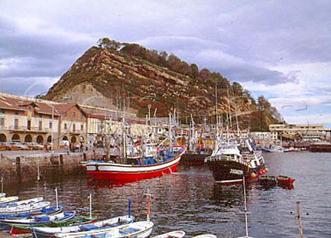 The fishing port of Guetaria Guipzcoa Spain DO   Chacol de Guetaria