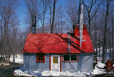 Building used for production of Maple Syrup Vercheres Quebec Canada