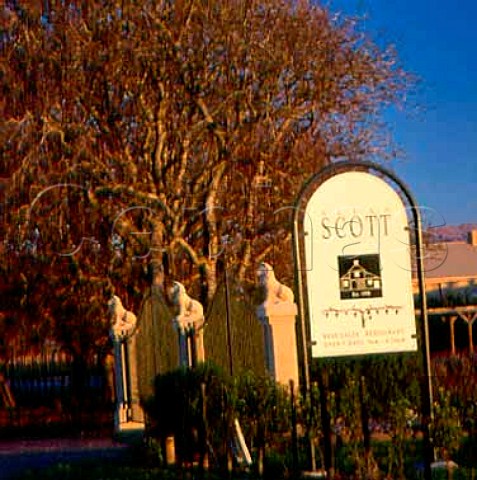 Allan Scott winery sign Marlborough   New Zealand