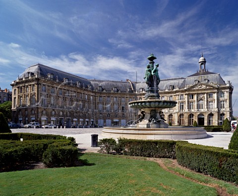Palais de la Bourse and Place de la Bourse  Bordeaux Gironde France
