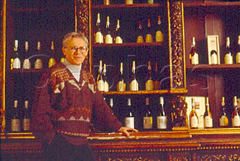 Andrs Bacso manager in the tasting   room of Oremus at Tolcsva Hungary