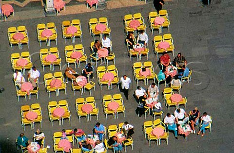 Caf chairs in St Marks Square Venice   Veneto Italy