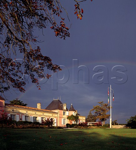 Rainbow over Chteau Loudenne StYzansdeMdoc Gironde France Mdoc Cru Bourgeois  Bordeaux