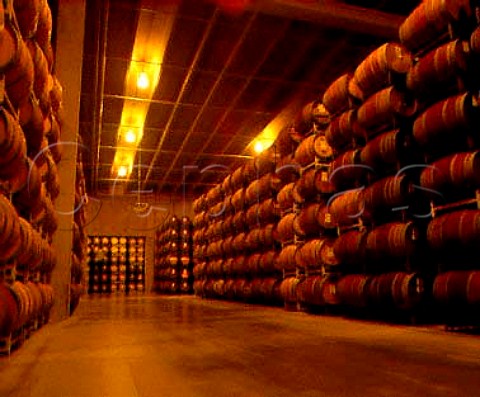 New barrel warehouse of Robert Mondavis   Woodbridge Winery Lodi California  Central Valley