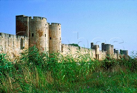 Ramparts of AiguesMortes Gard France   LanguedocRoussillon