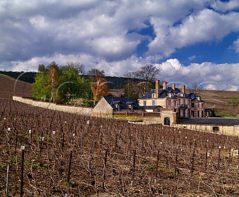 Chteau la Marquetterie of Champagne Taittinger in early spring Pierry near pernay Marne France