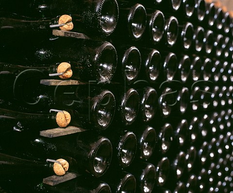 Champagne ageing sur lattes in the cellars of Alfred Gratien Corks rather than crown caps are traditionally used by this house for the second fermentation  pernay Marne France