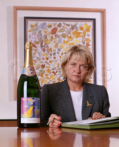 Carol Duval of Champagne DuvalLeroy with her 1990   Fleur de Champagne  Vertus Marne France