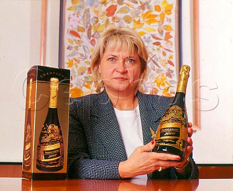 Carol Duval of Champagne DuvalLeroy with her Cuve   2000 Vertus Marne France    Cte des Blancs  Champagne