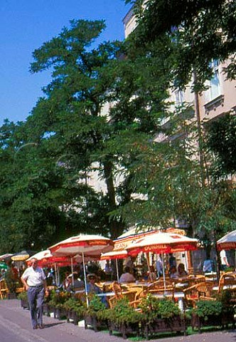 Restaurant in the main square Krakow   Poland