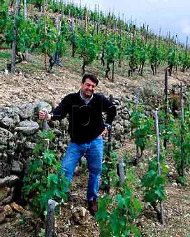 JeanLuc Colombo in his Les Ruchets vineyard   Cornas Ardche France  AC Cornas