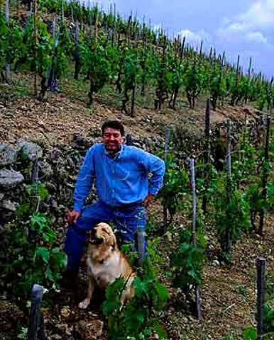 JeanLuc Colombo with HautBrion in his   Les Ruchets vineyard Cornas Ardche France AC   Cornas