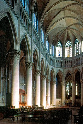 Interior of the 15thCentury StMaclou   Cathedral Rouen SeineMaritime France   Normandy