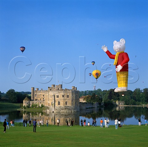 Hot air balloon festival Leeds Castle  Kent England