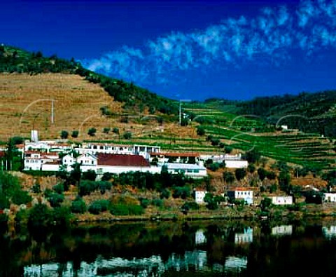 Quinta de la Rosa viewed from across the   Douro River Pinho Portugal Douro  Port