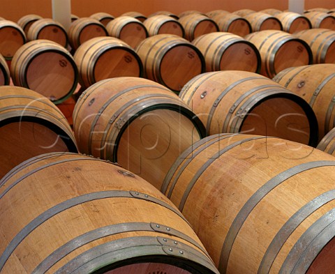 New oak barrels in the Finca Valpiedra bodega of Martnez Bujanda Cenicero La Rioja Spain    Rioja Alta